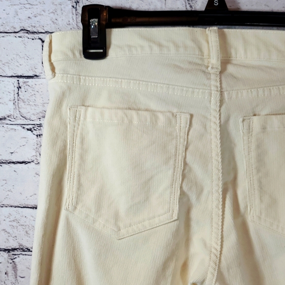 Banana Republic Cream Corduroy Pants Size 28 EUC - Picture 10 of 16